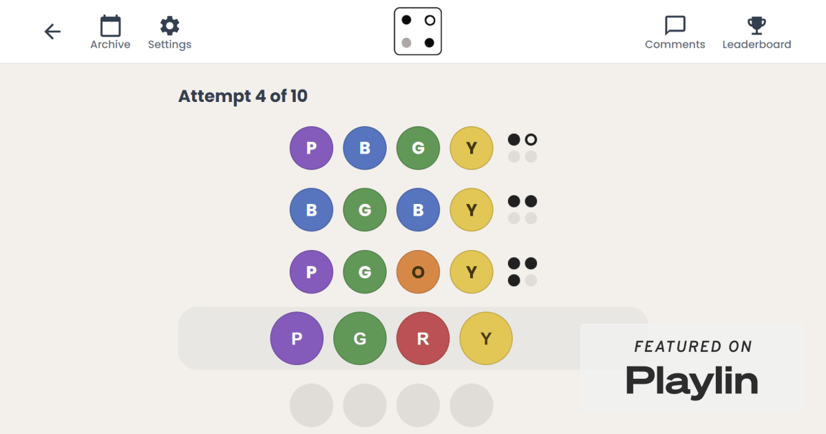 Code Breaker: Play the Daily Logic Game | Playlin