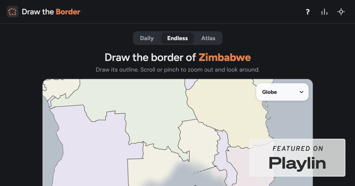 Draw the Border: Play the Daily Geography Game | Playlin