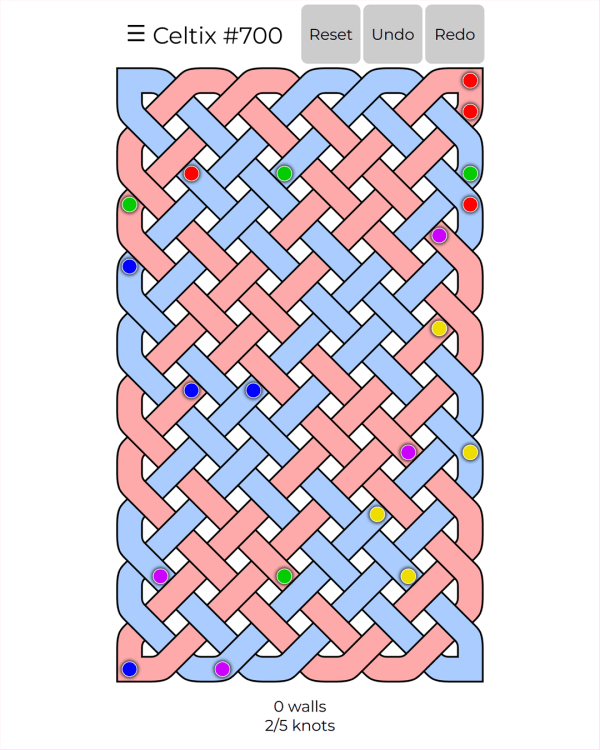 Screenshot of Celtix, a daily logic game