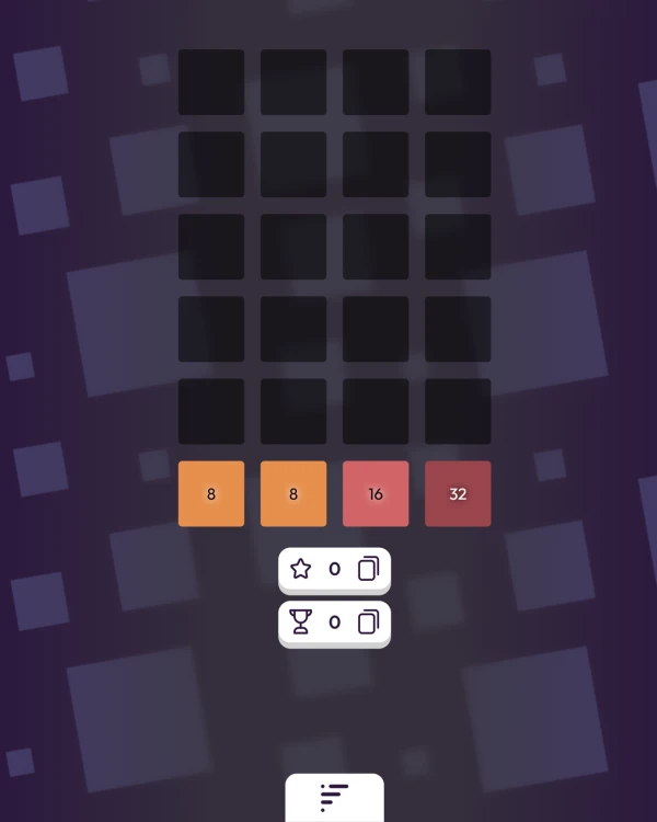 Screenshot of Drag N' Merge, a logic game