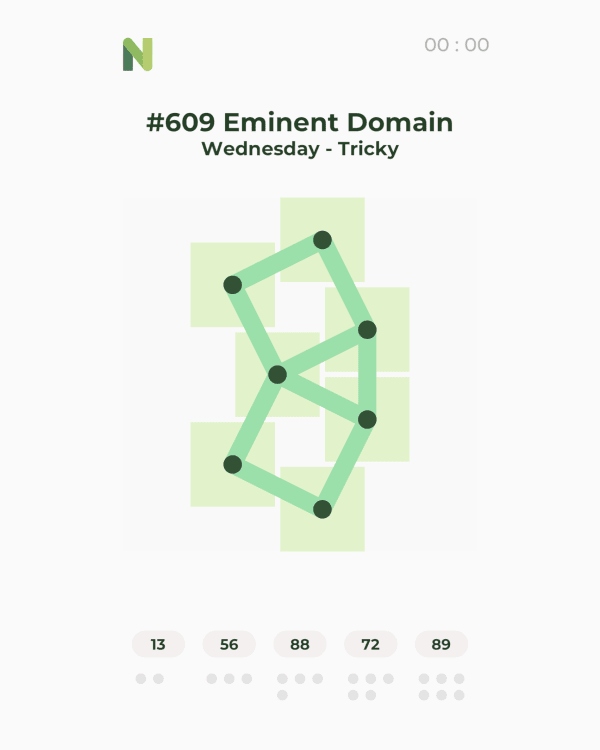Screenshot of Number Salad, a daily math game