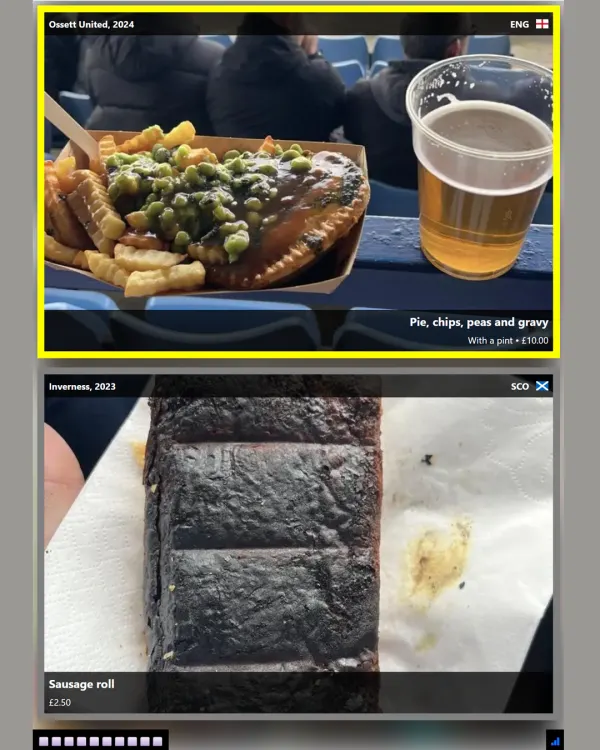 Screenshot of Scrandle 2, a daily food game