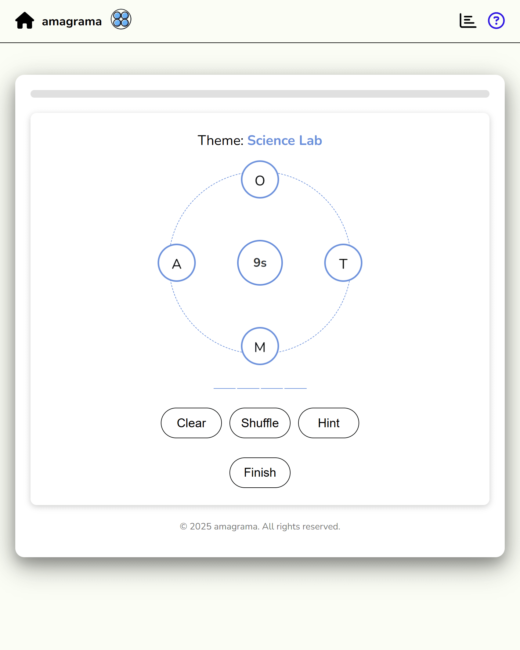 Screenshot of Amagrama
