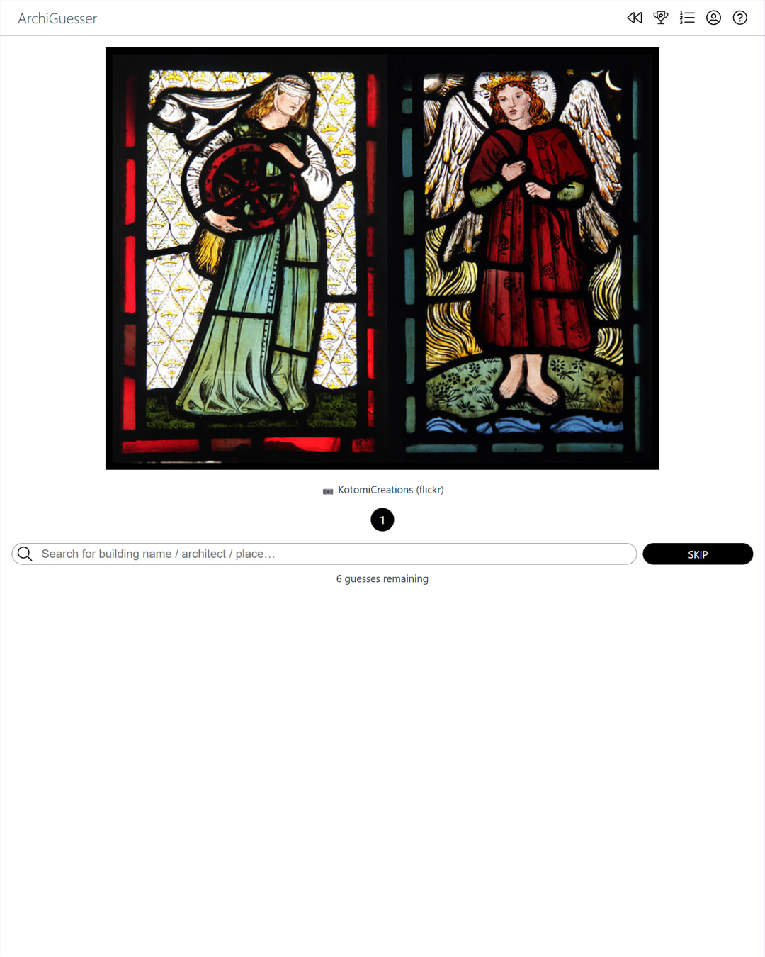 Screenshot of ArchiGuesser