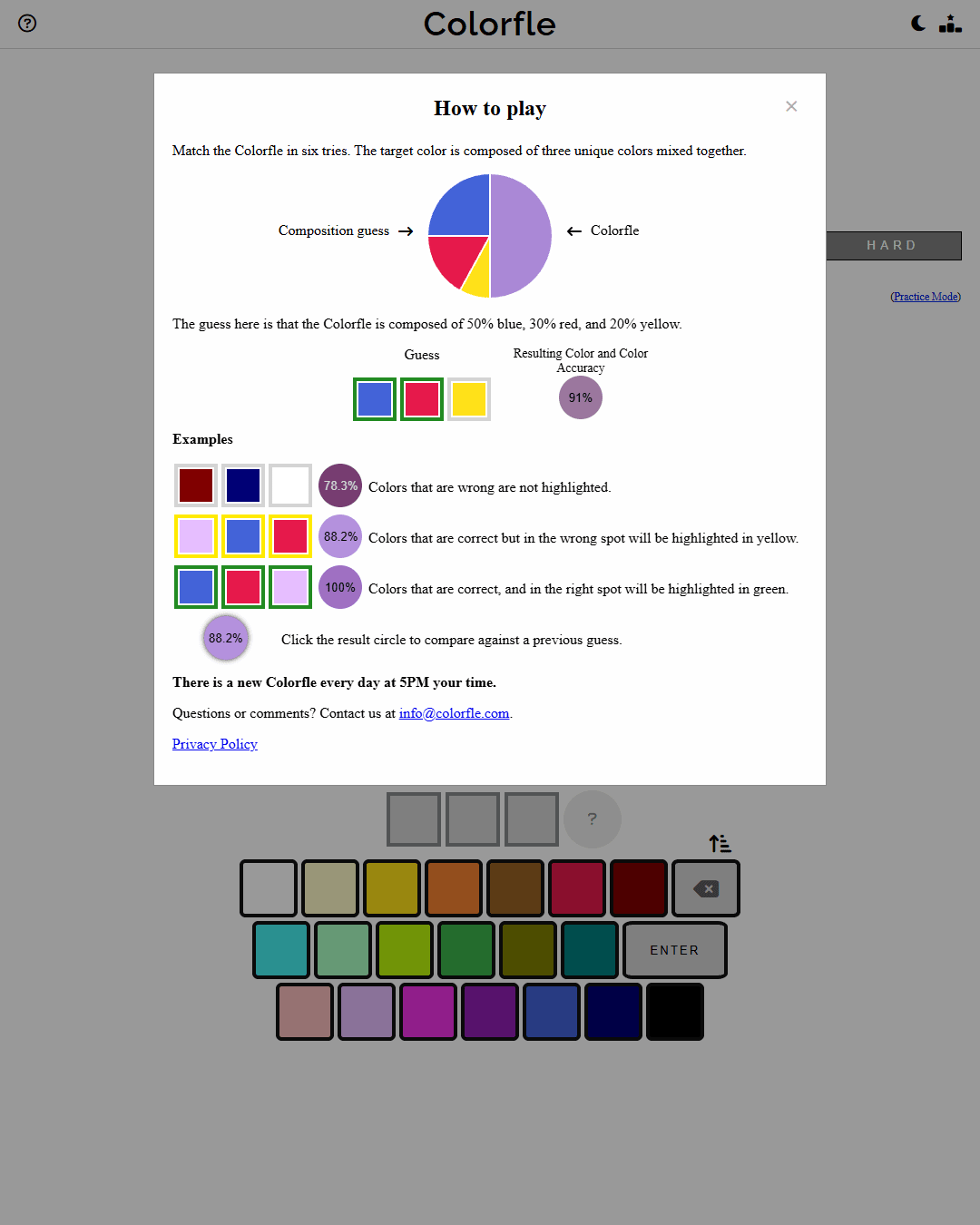 Screenshot of Colorfle