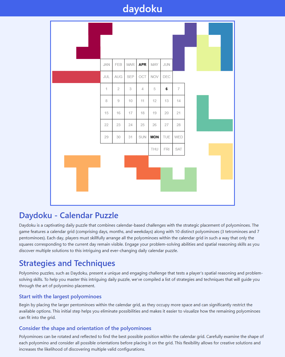 Screenshot of Daydoku