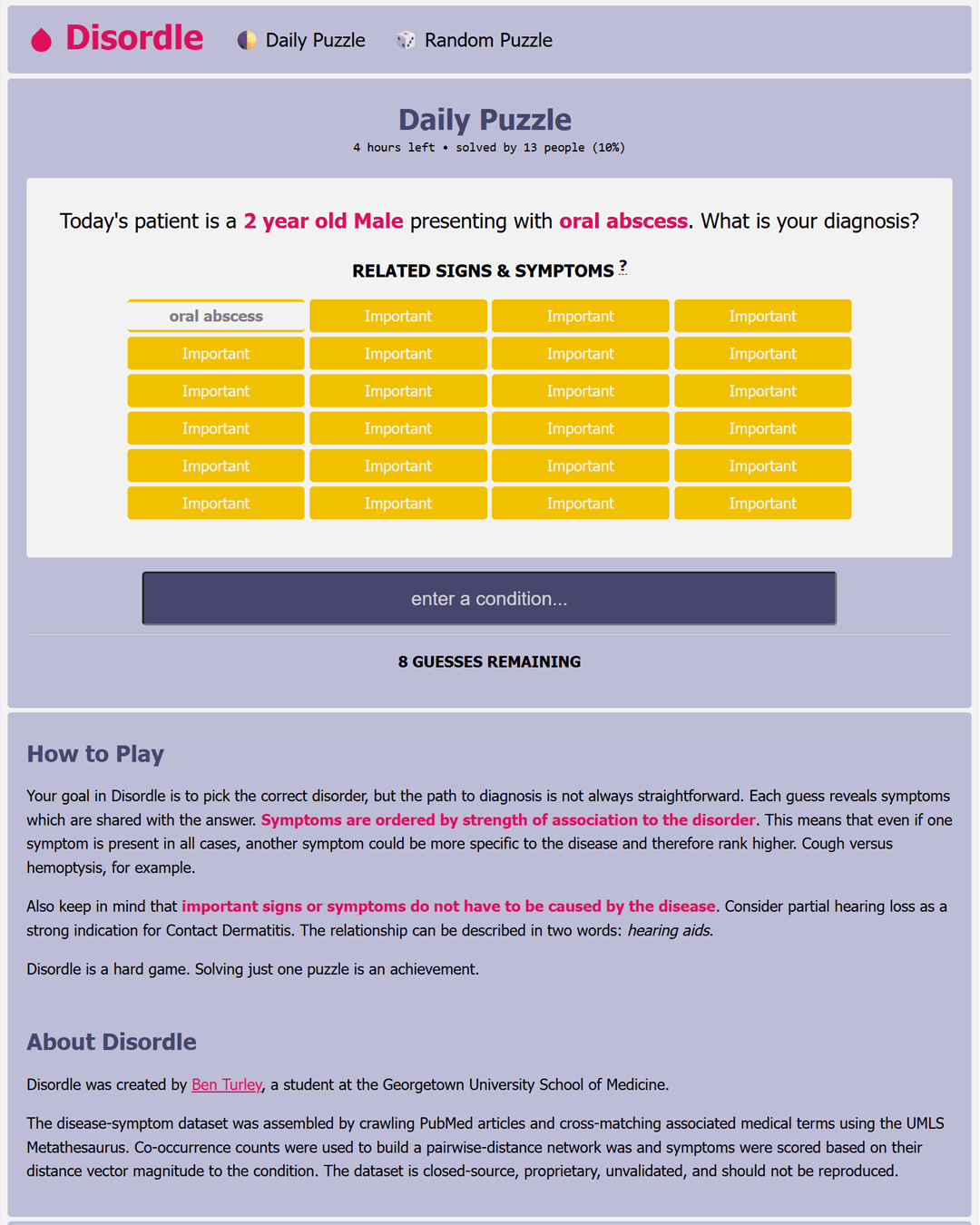 Screenshot of Disordle