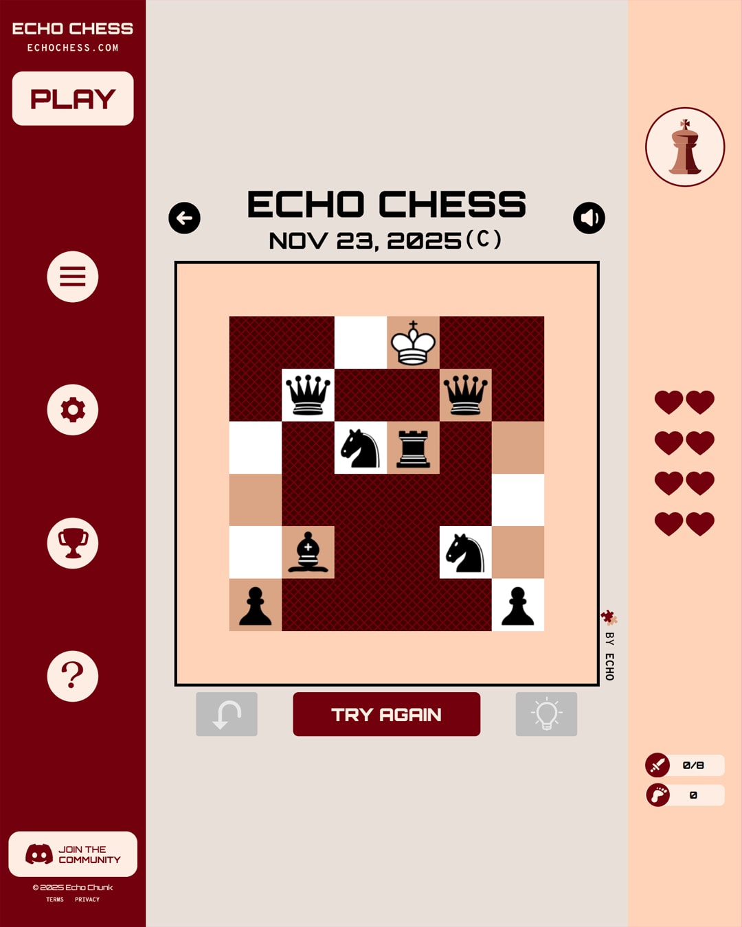 Screenshot of Echo Chess