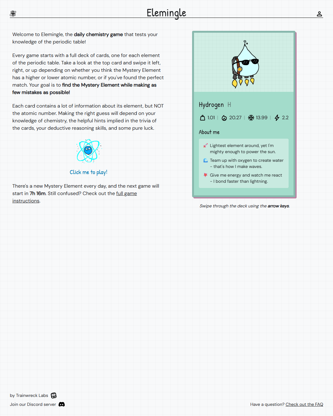 Screenshot of Elemingle