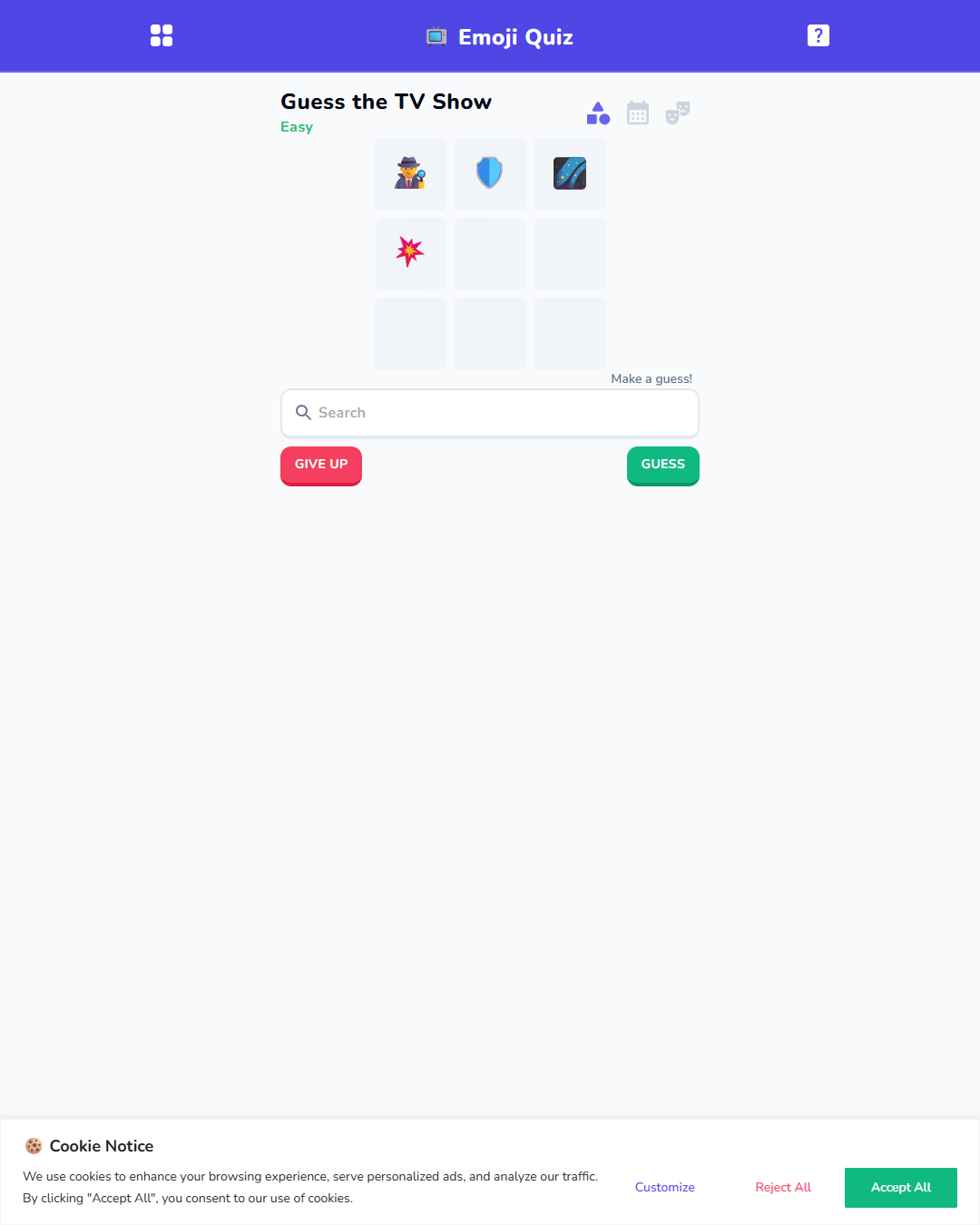 Screenshot of Emoji Quiz - TV