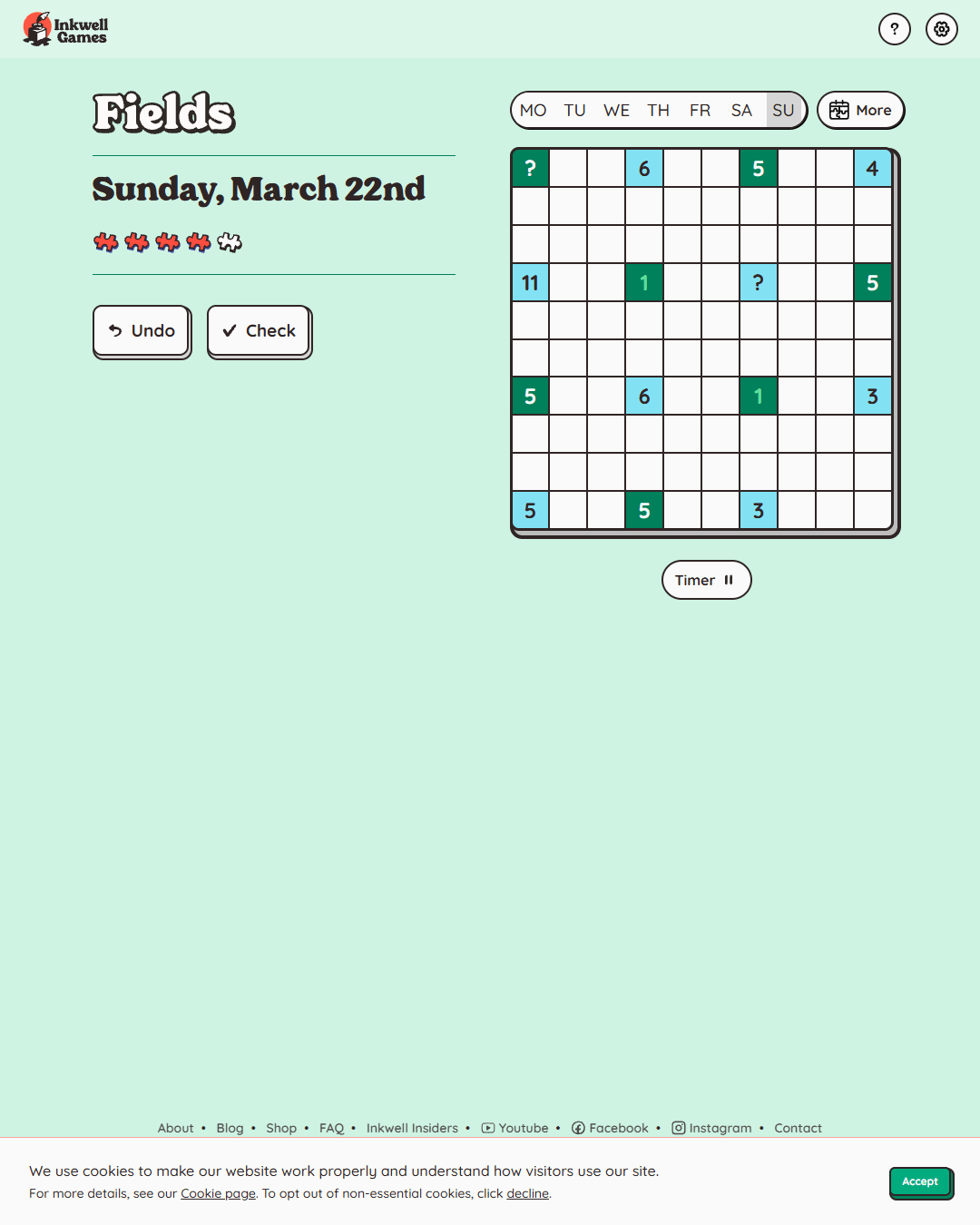 Screenshot of Fields