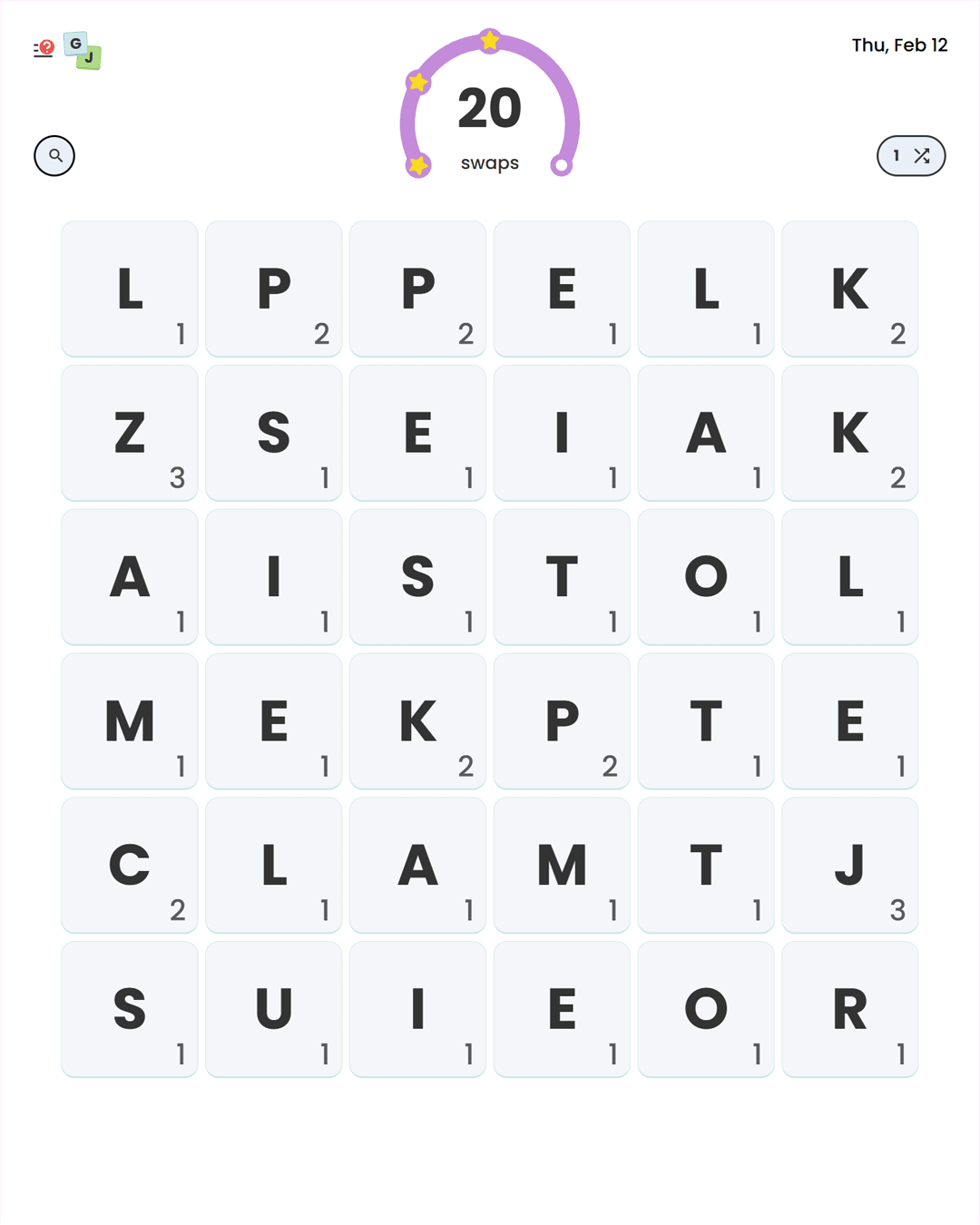 Screenshot of Gram Jam