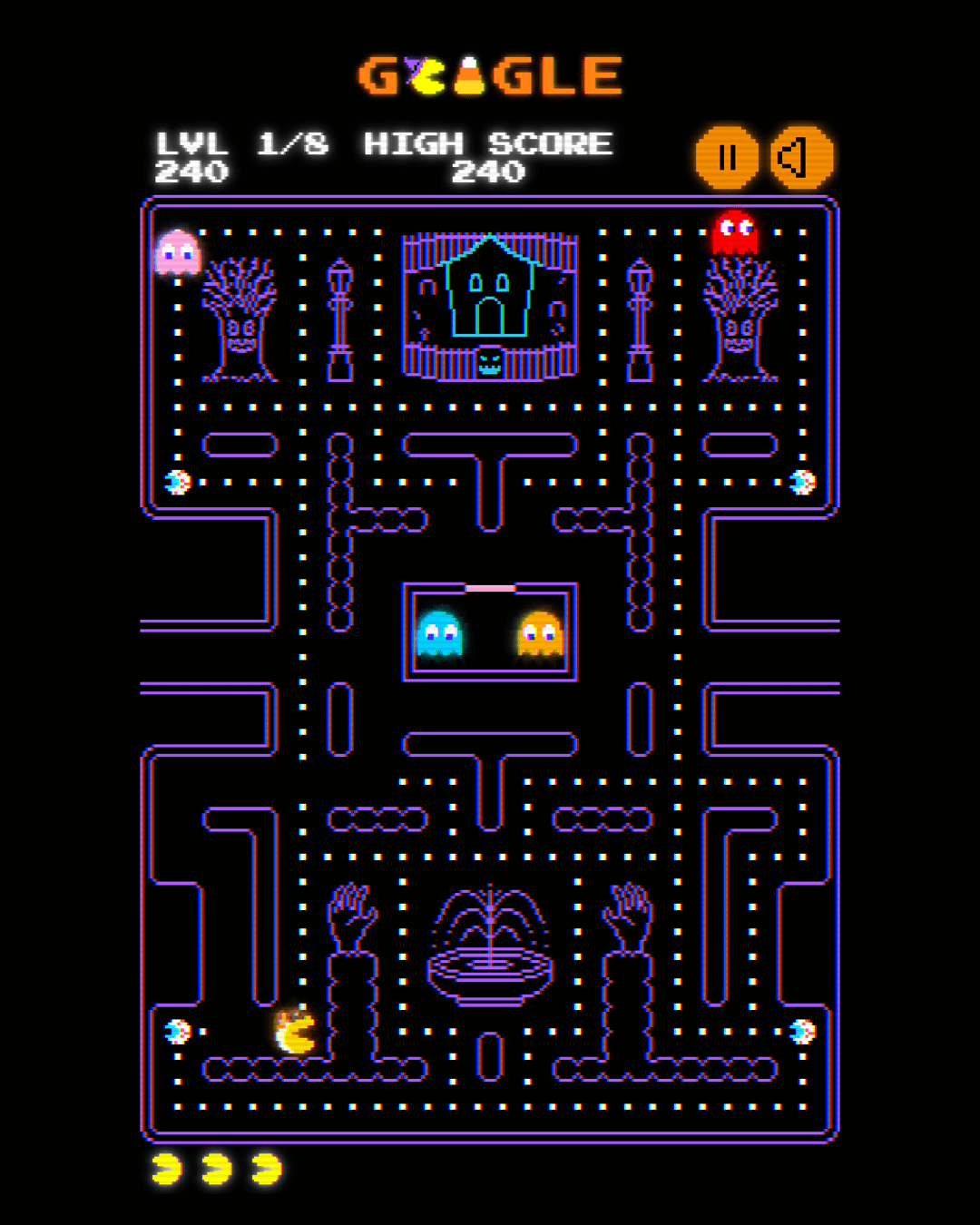 Screenshot of Halloween Pac-Man