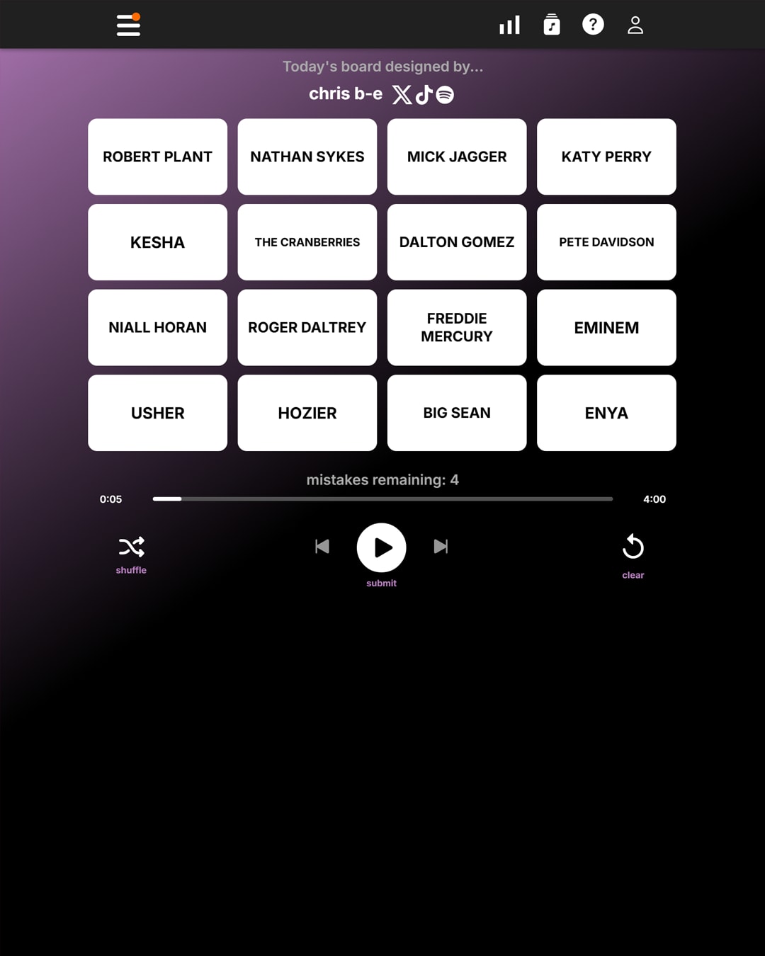 Screenshot of Harmonies