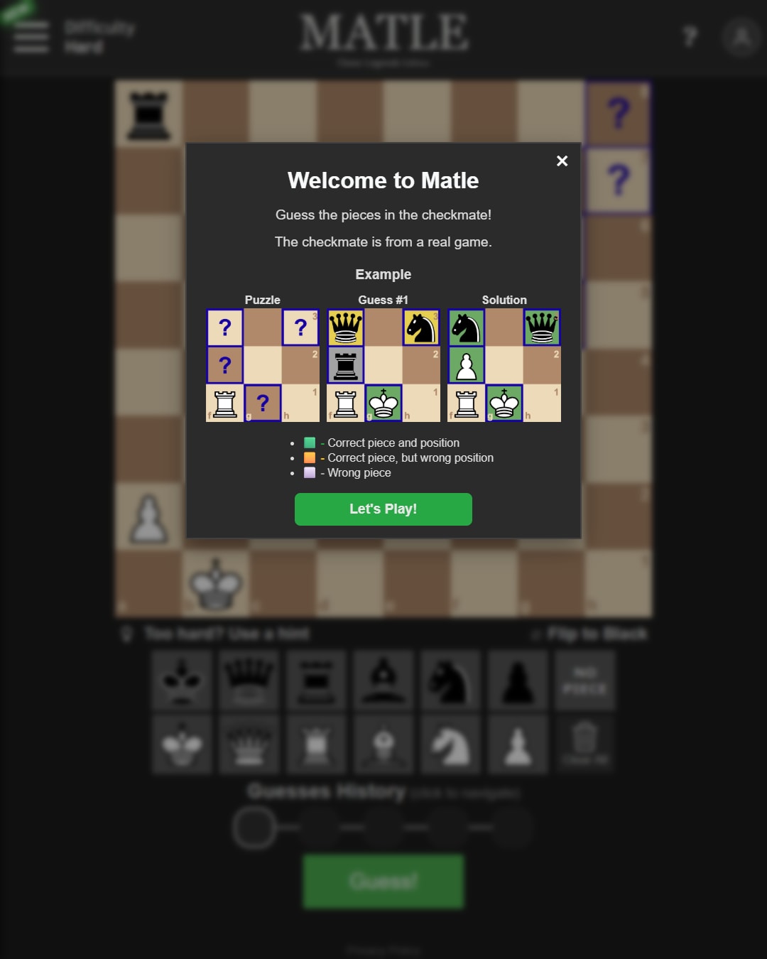Screenshot of Matle