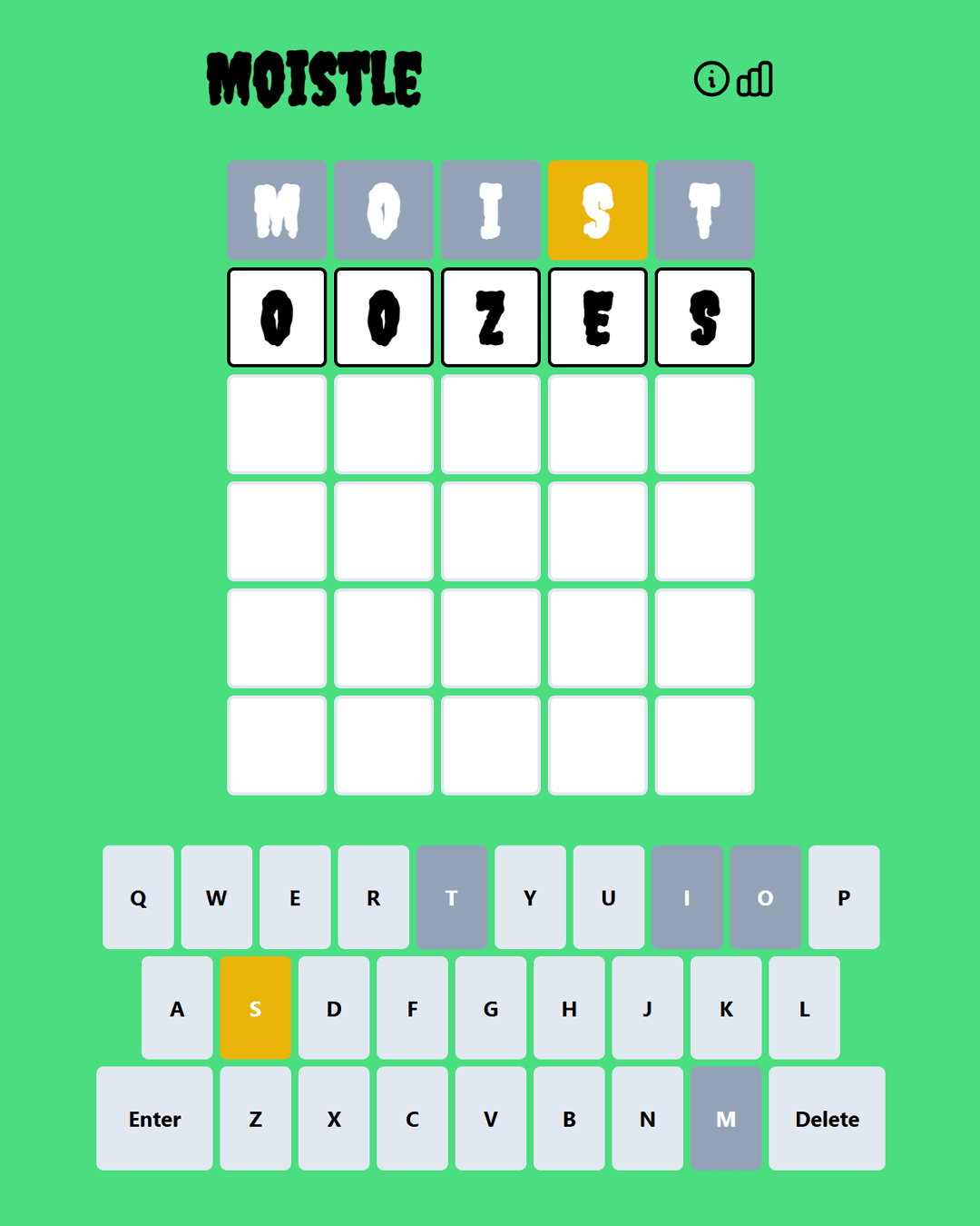 Screenshot of Moistle