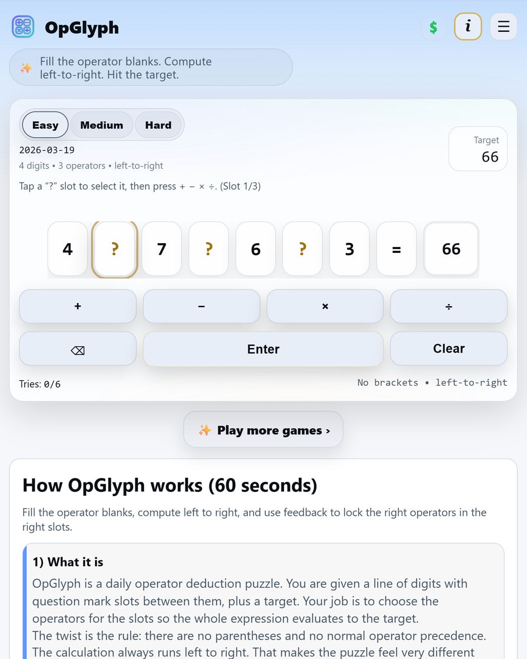 Screenshot of OpGlyph