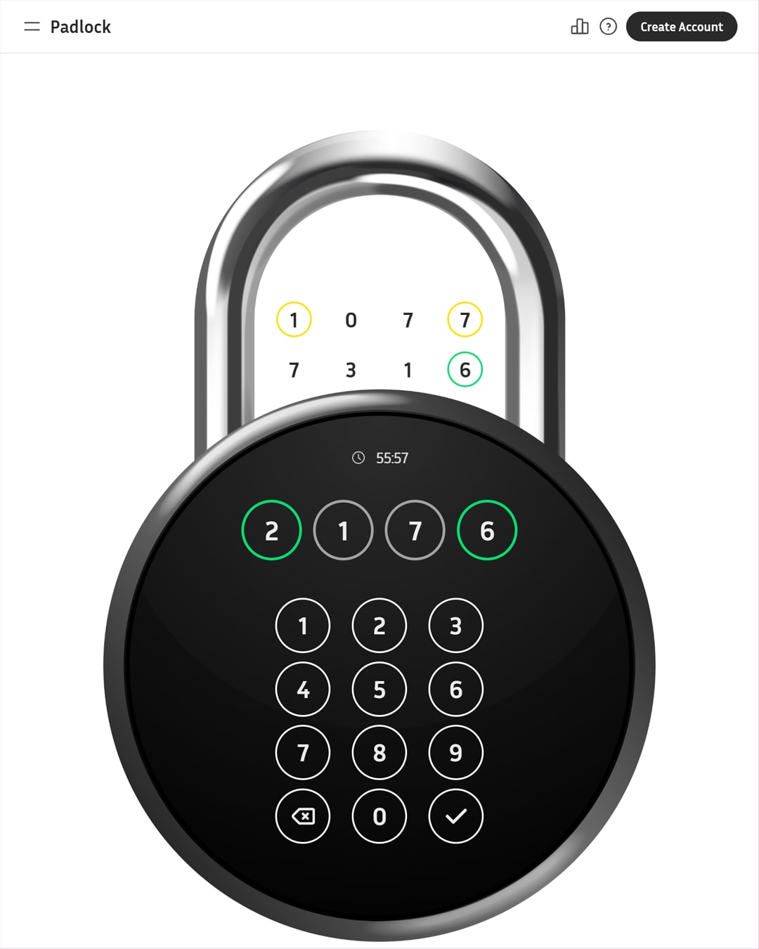 Screenshot of Padlock