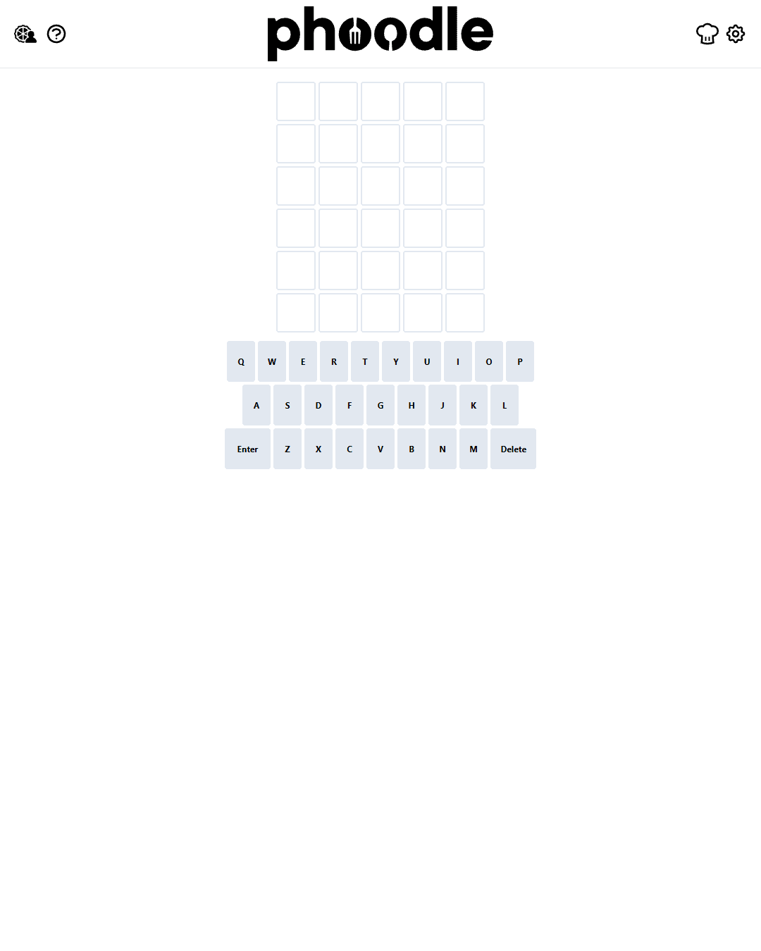 Screenshot of Phoodle