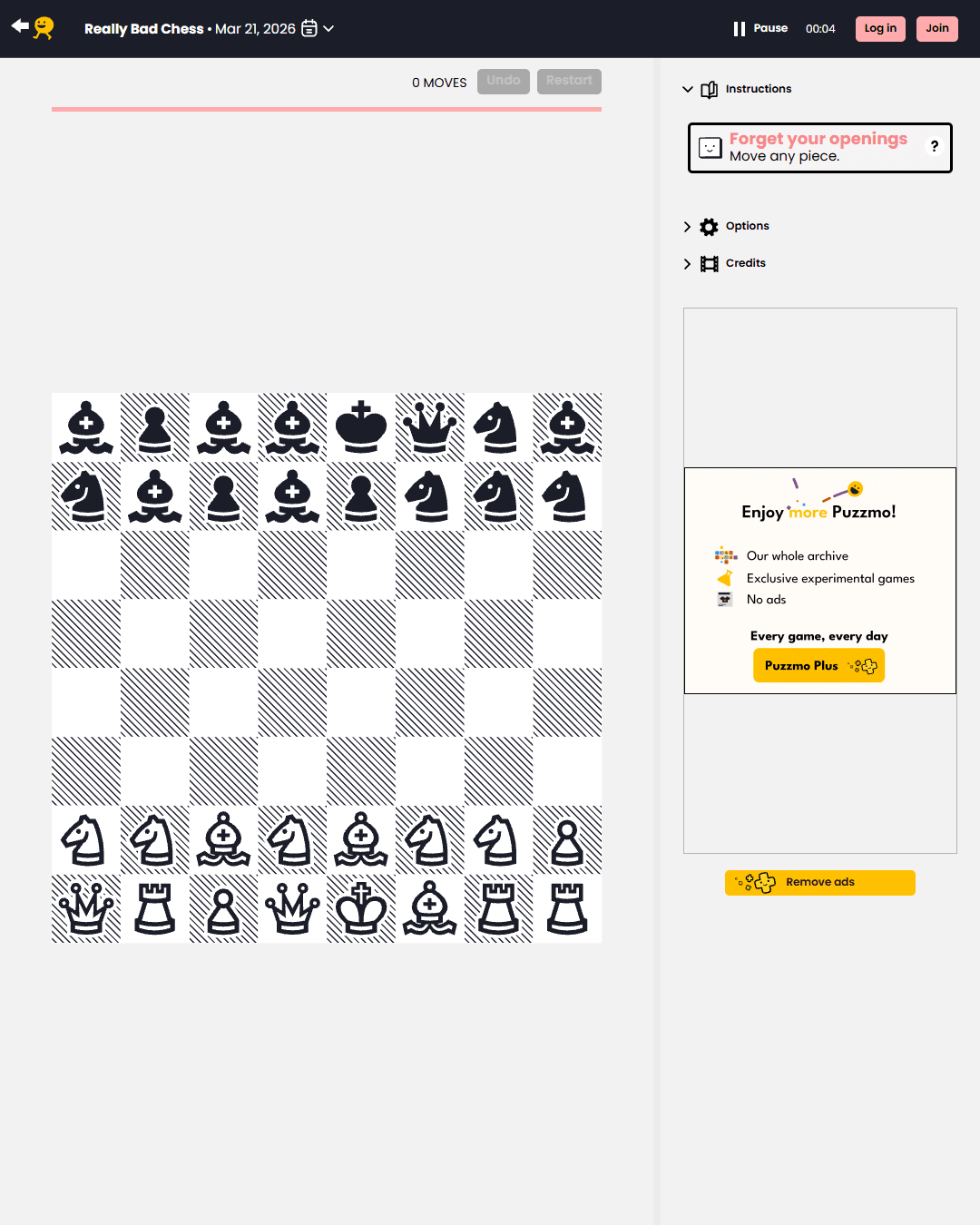 Screenshot of Really Bad Chess