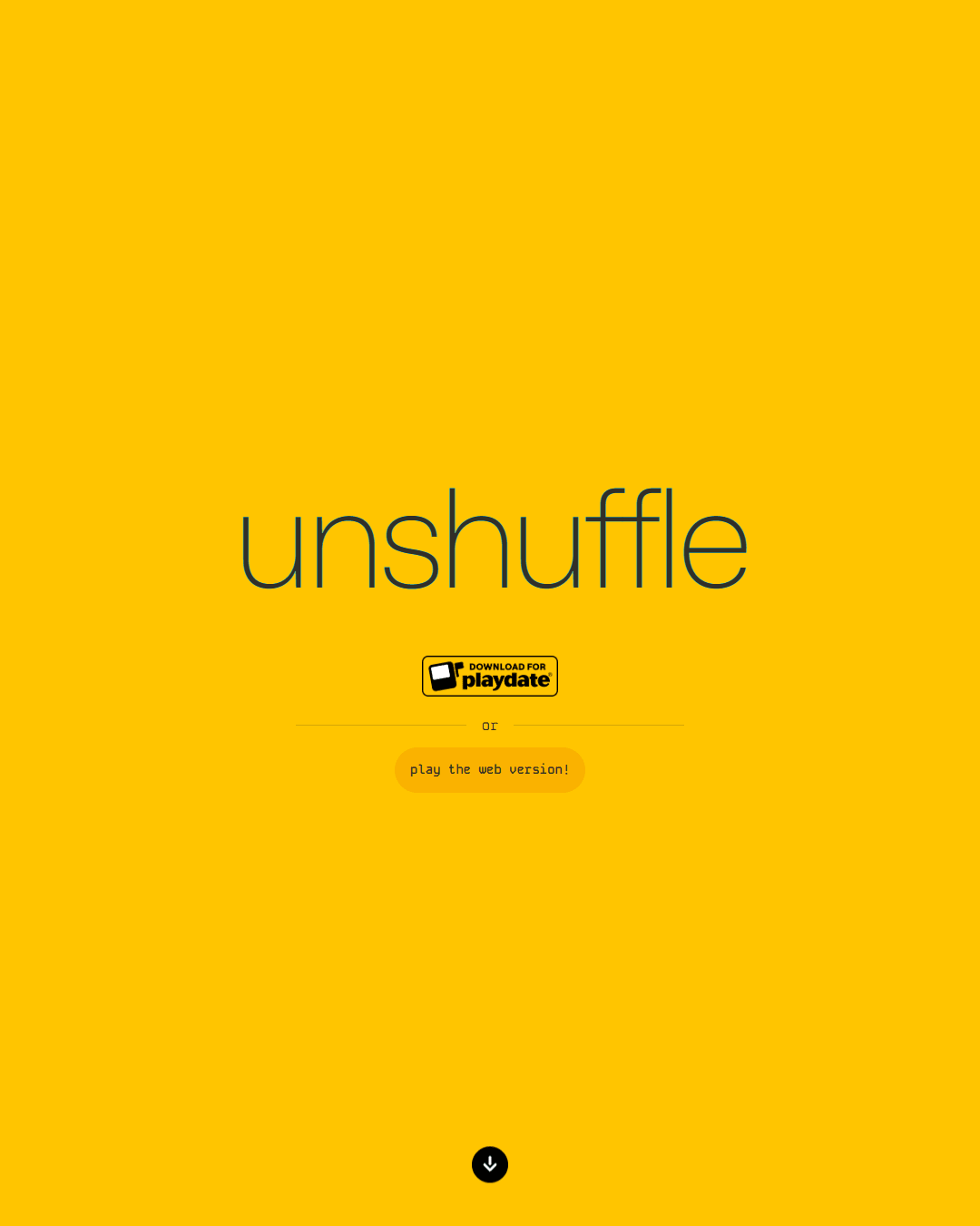 Screenshot of Unshuffle
