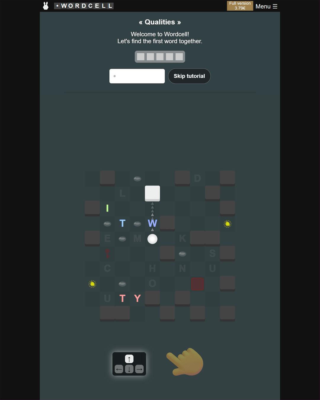 Screenshot of Wordcell