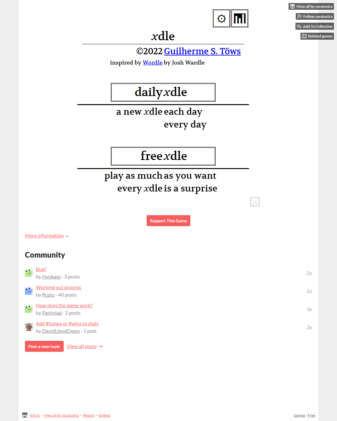 Screenshot of xdle