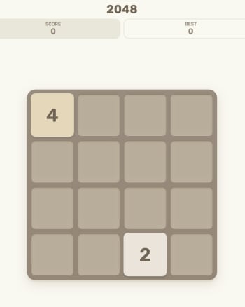 2048 screenshot