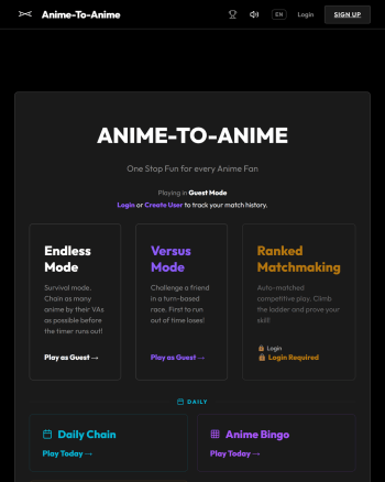 Anime to Anime screenshot