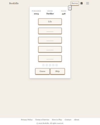 Bookidle: Clues Guess screenshot