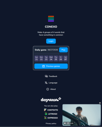 Conexo screenshot