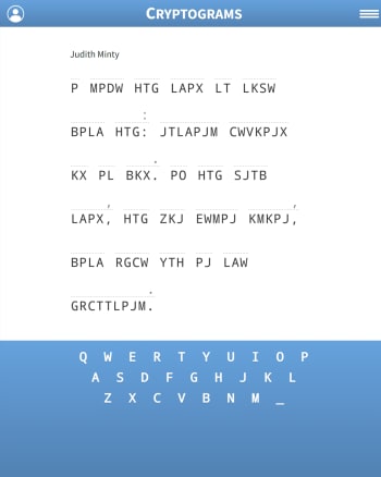 Cryptograms screenshot
