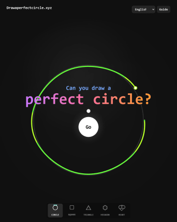 Draw a Perfect Circle screenshot