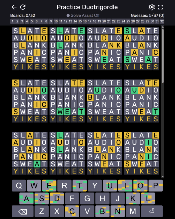 Duotrigordle screenshot