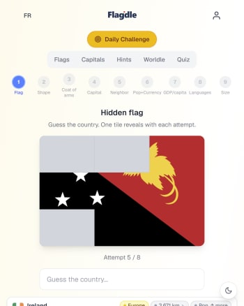 Flagdle by Alexandre Sullet screenshot