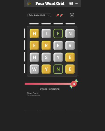 Four Word Grid screenshot