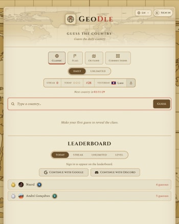 GeoDle screenshot