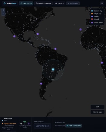 GlobeHoppr screenshot