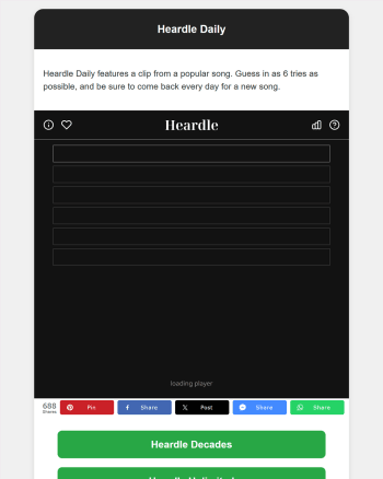 Heardle Daily screenshot