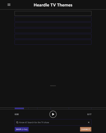 Heardle TV Themes screenshot