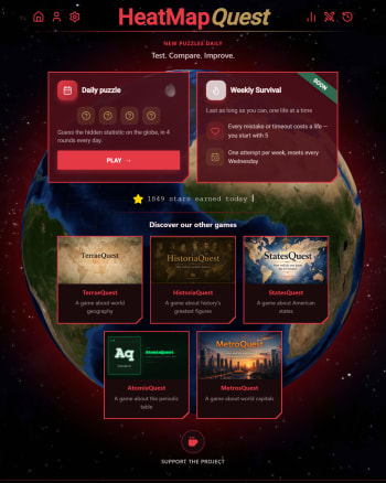 HeatMapQuest screenshot