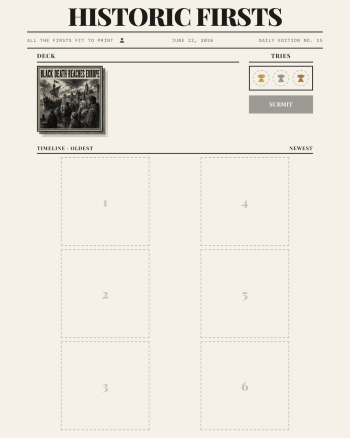 Historic Firsts screenshot
