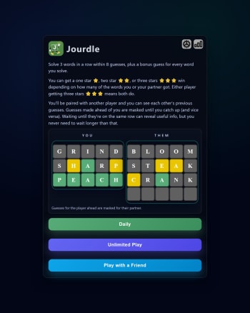 Jourdle screenshot