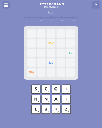 Lettergrams screenshot
