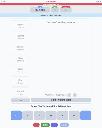 Letterheads screenshot