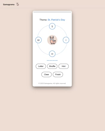 Llamagrama screenshot