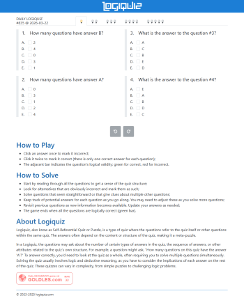 Logiquiz screenshot