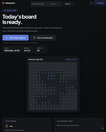Mineracer screenshot