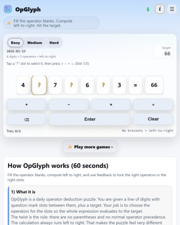 OpGlyph screenshot