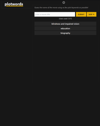 Plotwords screenshot